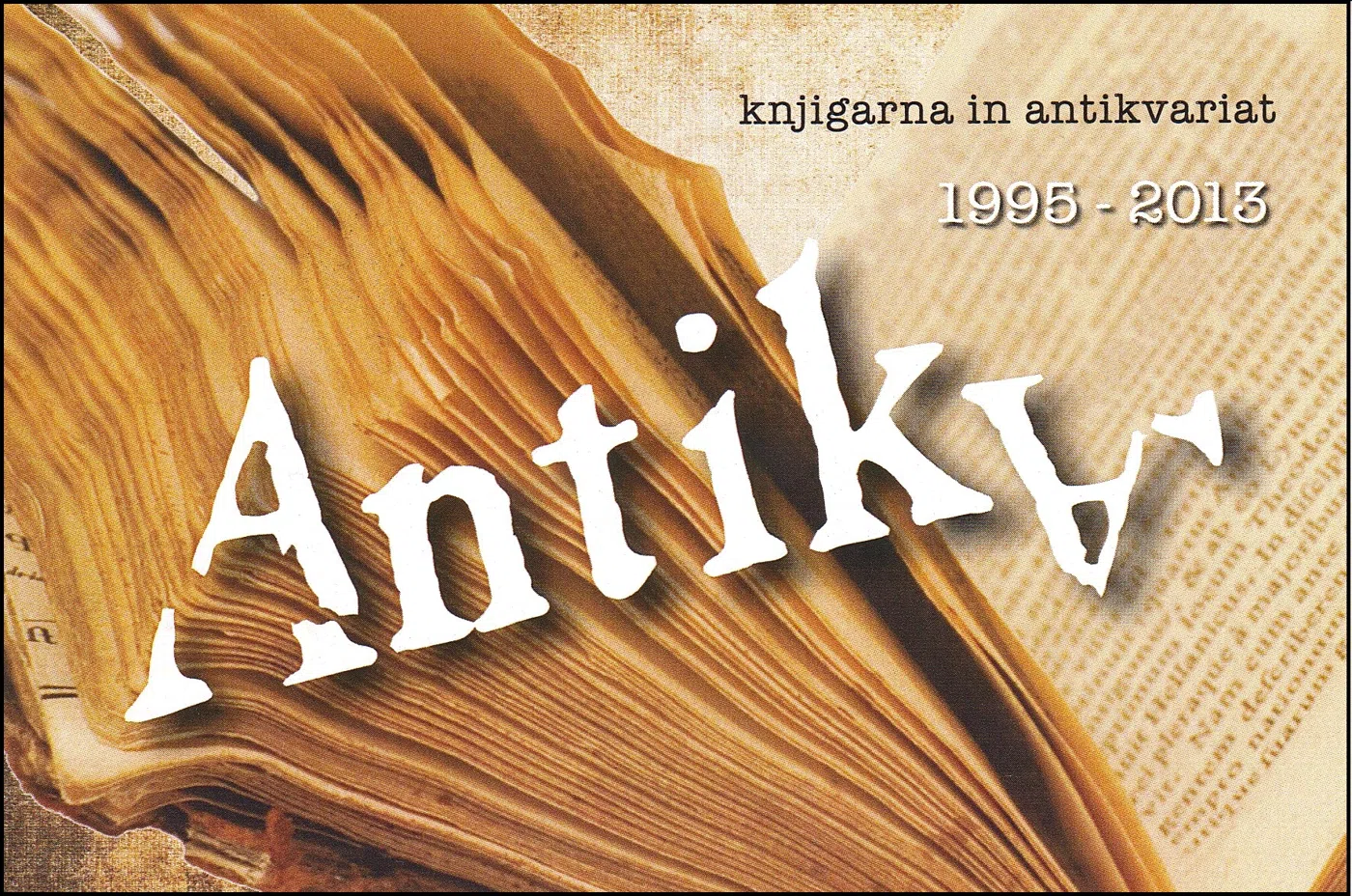 RAZSTAVA " KRATKA ZGODOVINA ZNAMKE " ANTIKA 13 LET